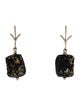 Earrings 18K Pyrite in Matrix Drop Earrings