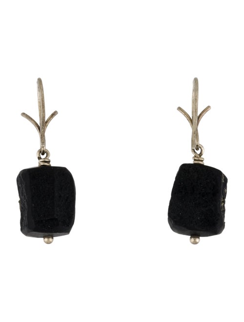 Earrings 18K Pyrite in Matrix Drop Earrings