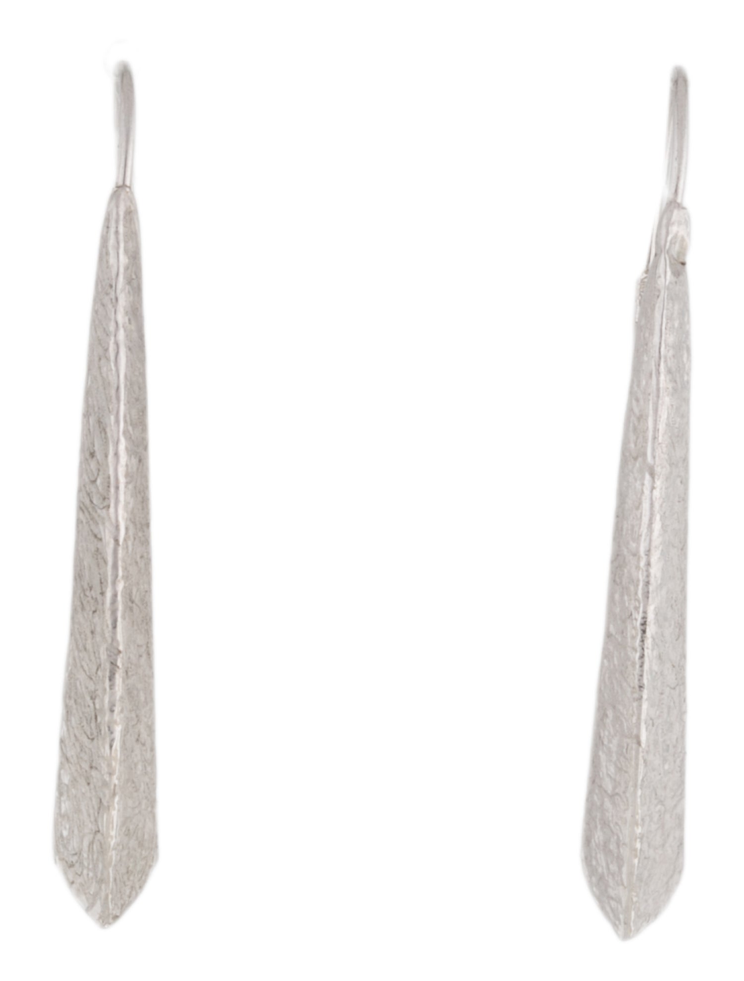 Earrings 14K Textured Drop