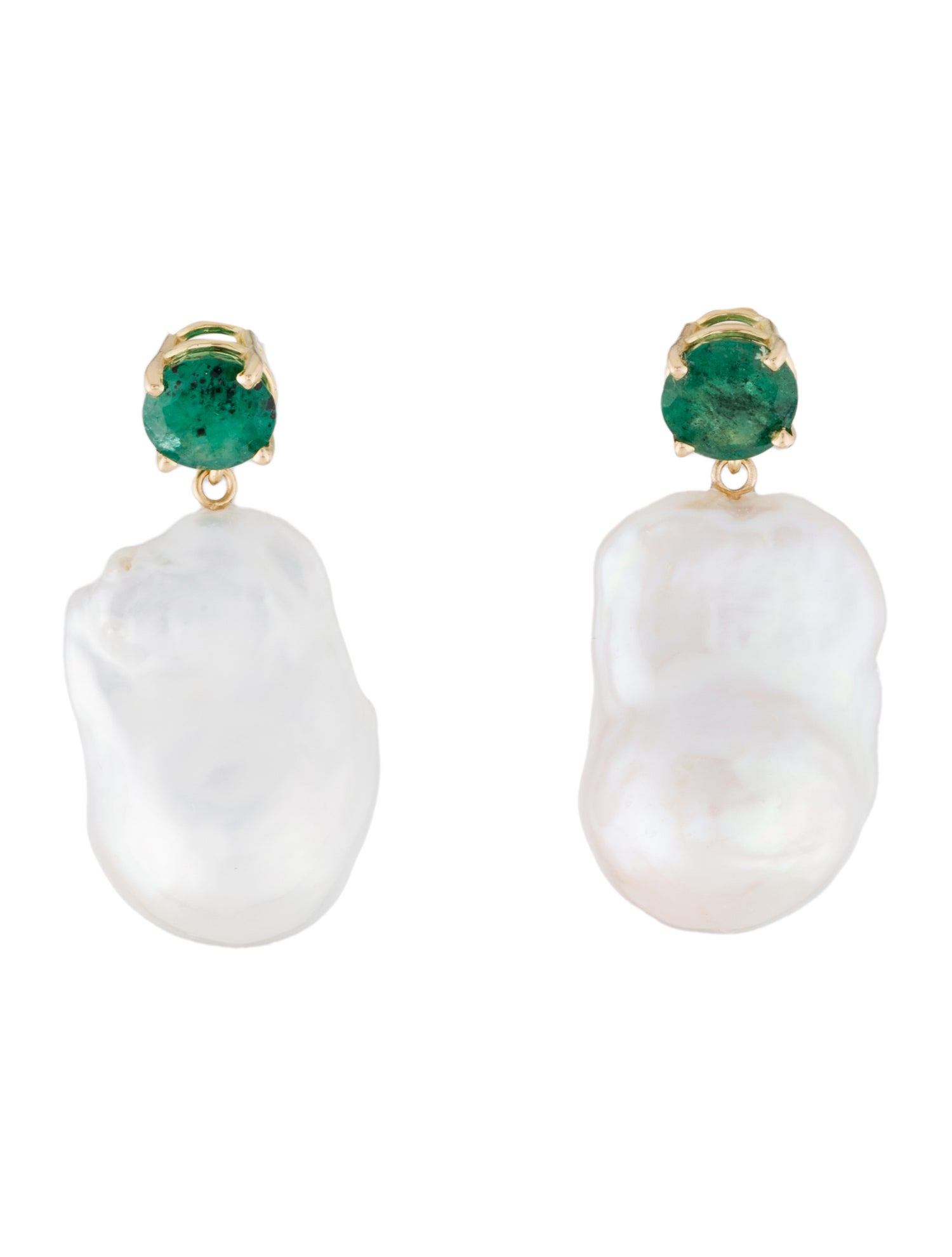Robert Lee Morris Andy Warhol Skull Earrings - 14K Yellow