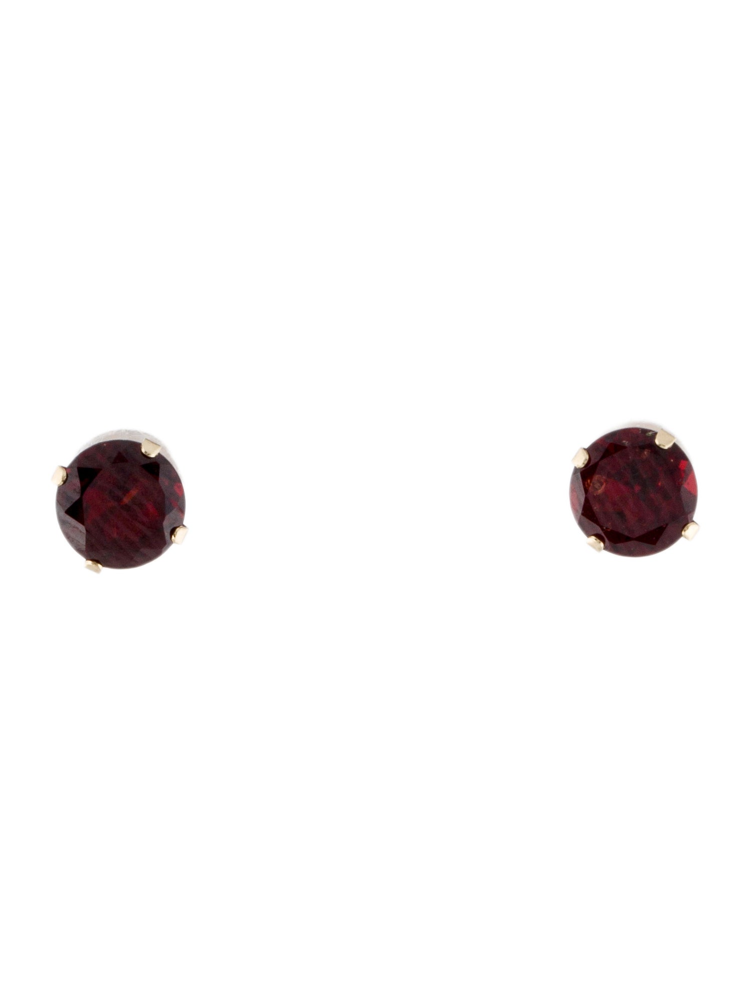 Earrings 14K Garnet Stud Earrings
