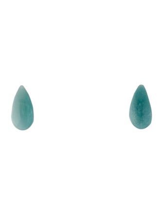 Earrings 18K Amazonite Teardrop Earrings