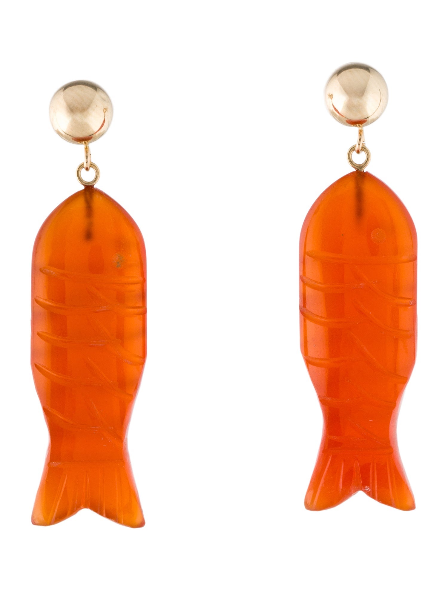 Tory Burch Wire Fish Drop Earrings - Silver-Tone Metal Drop