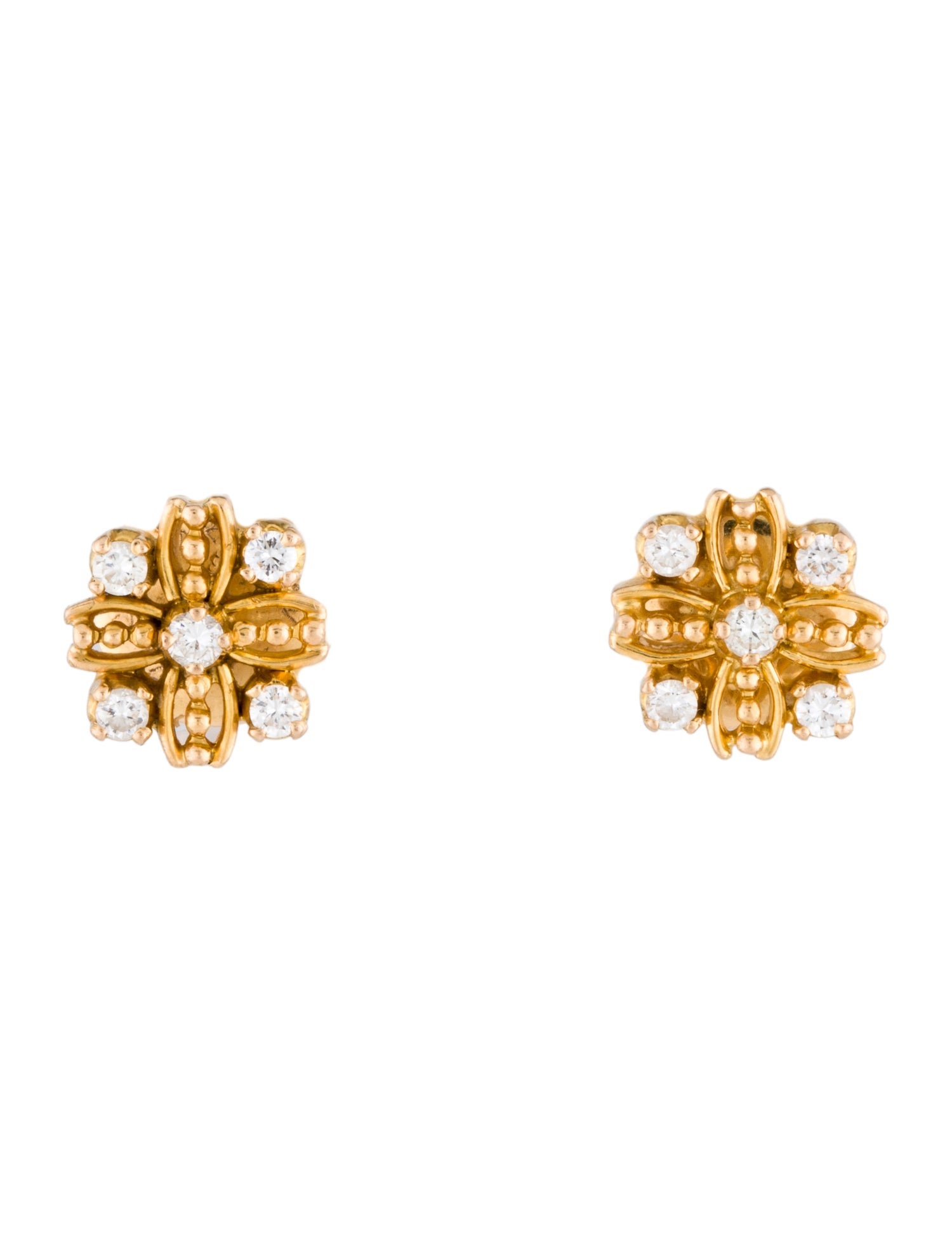 Earrings 18K Diamond Stud Earrings