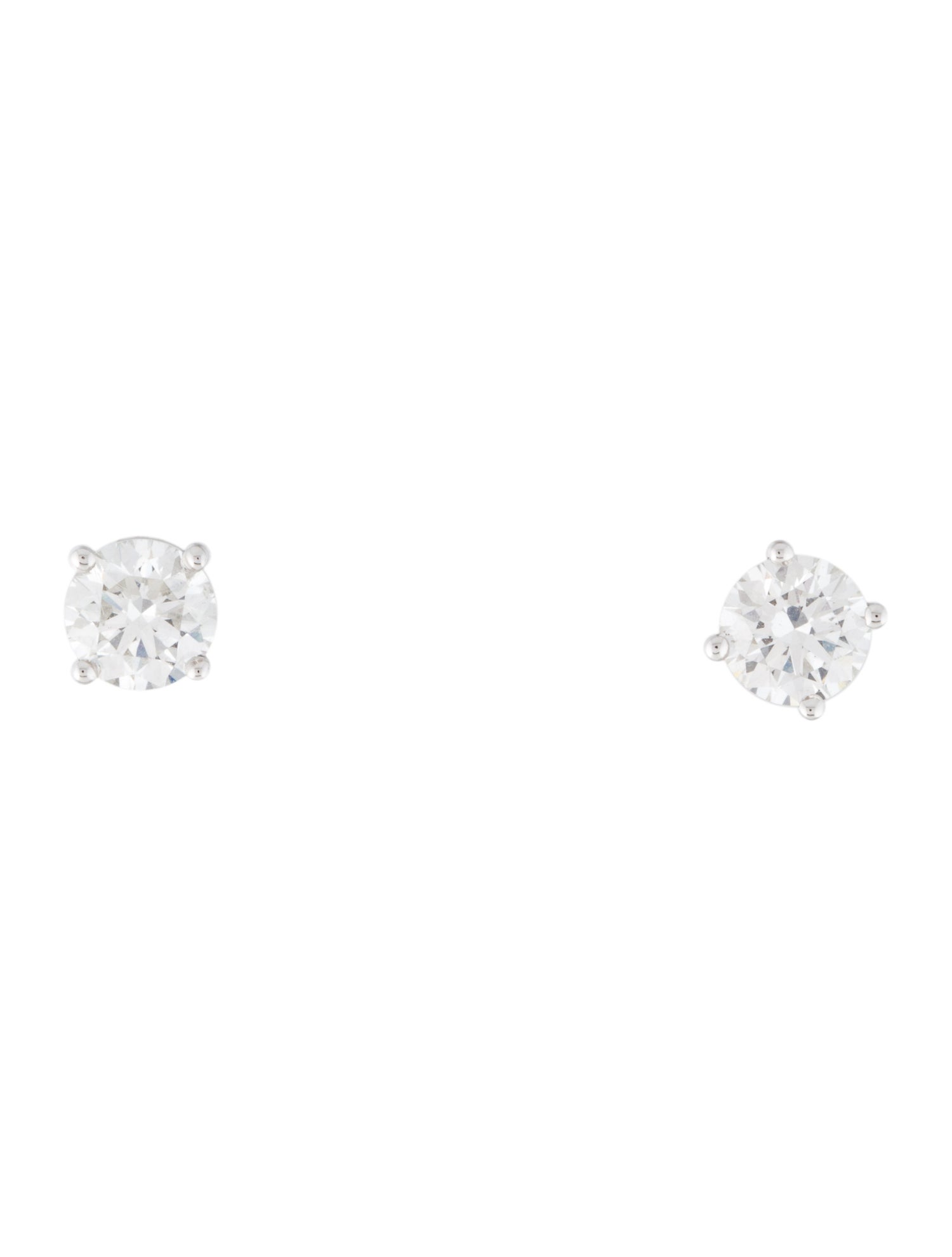 Earrings 14K 1.50ctw Lab-Grown Diamond Solitaire Stud Earrings