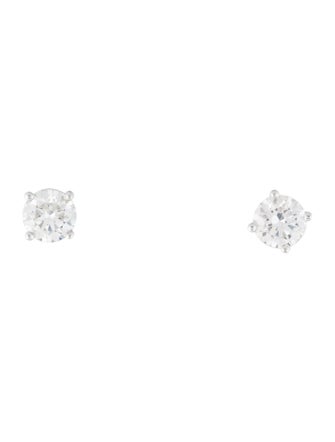 Earrings 14K 1.50ctw Lab-Grown Diamond Solitaire Stud Earrings