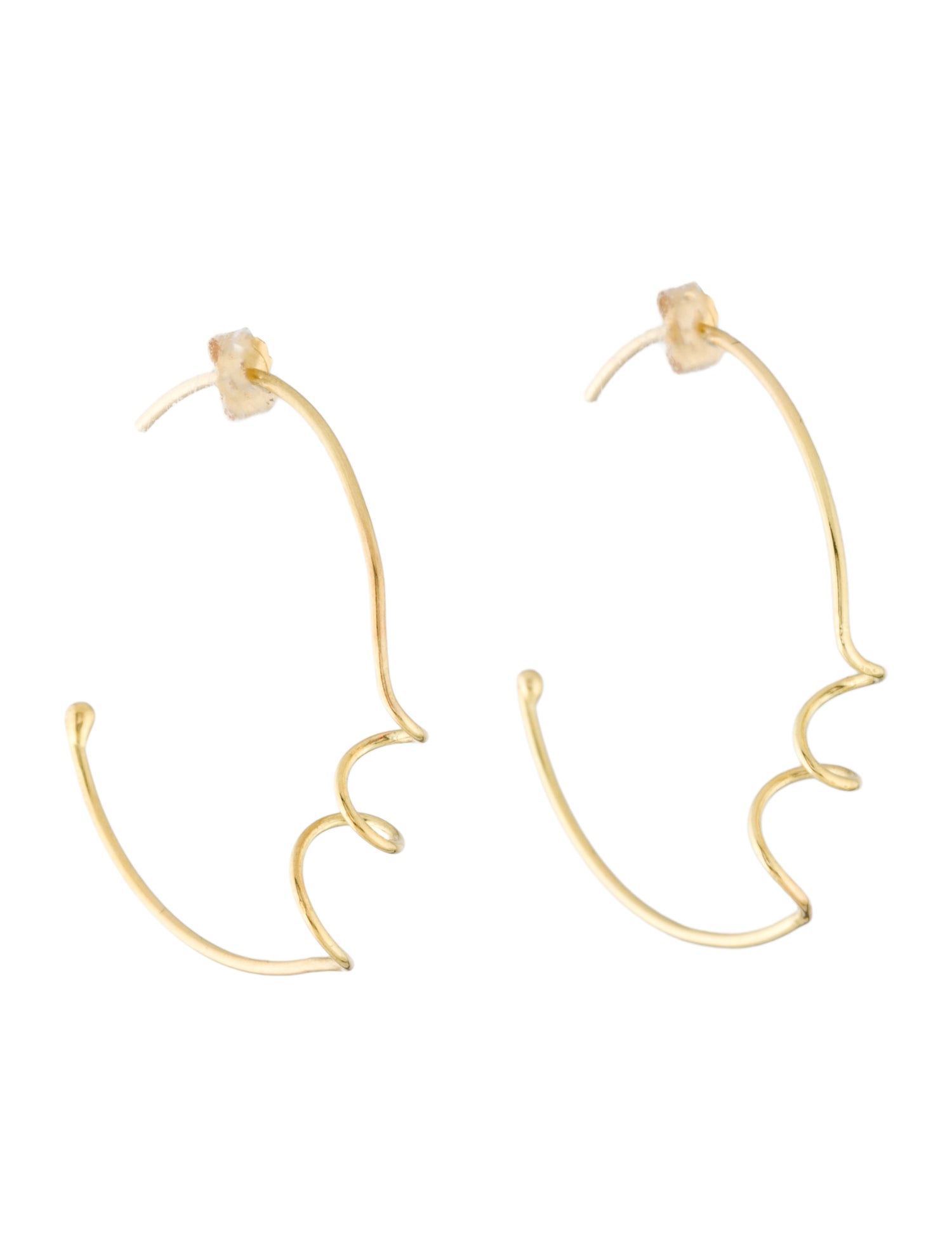 Earrings Sweet Pea 18K Doodles Hoop Earrings