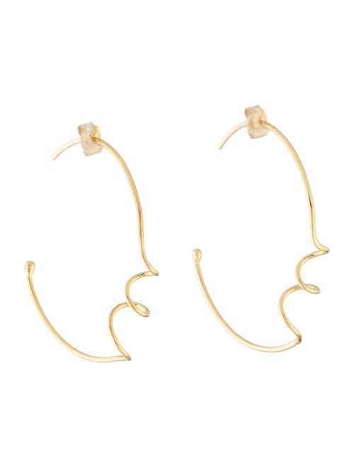 Earrings Sweet Pea 18K Doodles Hoop Earrings