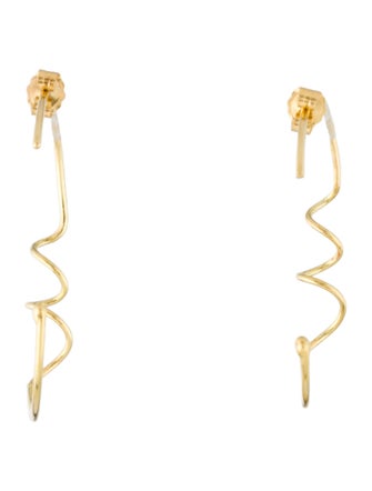 Earrings Sweet Pea 18K Doodles Hoop Earrings