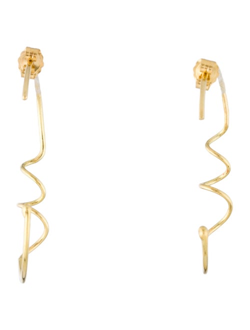 Earrings Sweet Pea 18K Doodles Hoop Earrings