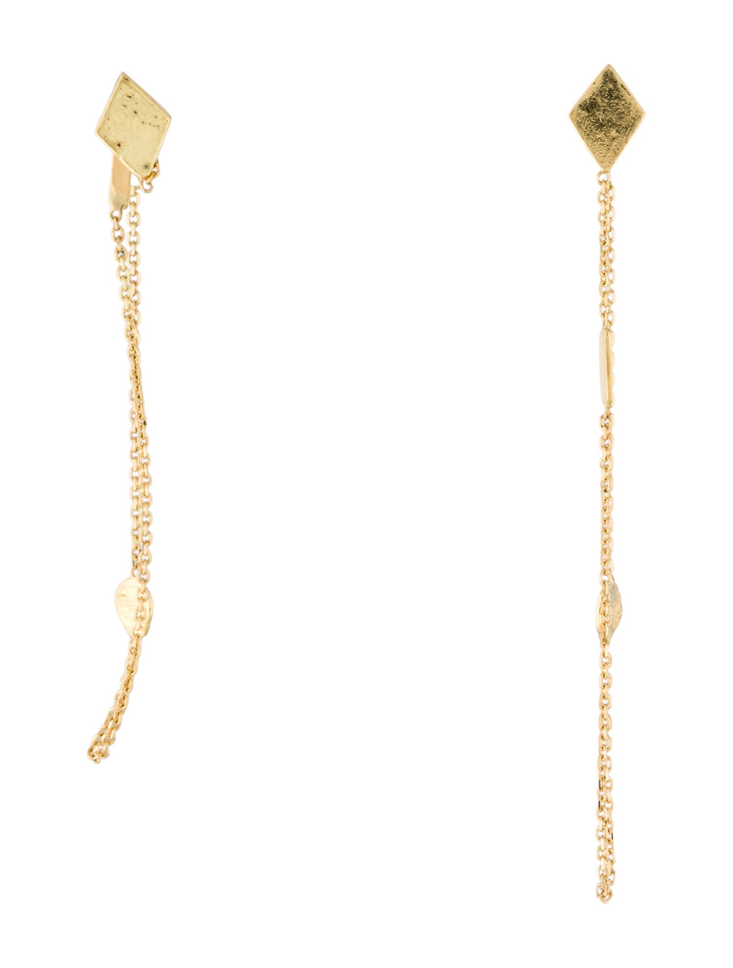 Earrings Sweet Pea 18K Looped Chain Drop Earrings