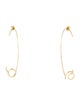 Earrings Sweet Pea 18K Swirl Hoop Earrings