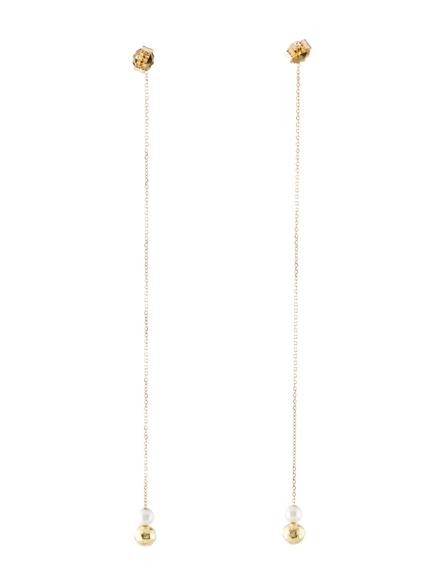 Earrings Sweet Pea 18K Pearl Drop Earrings