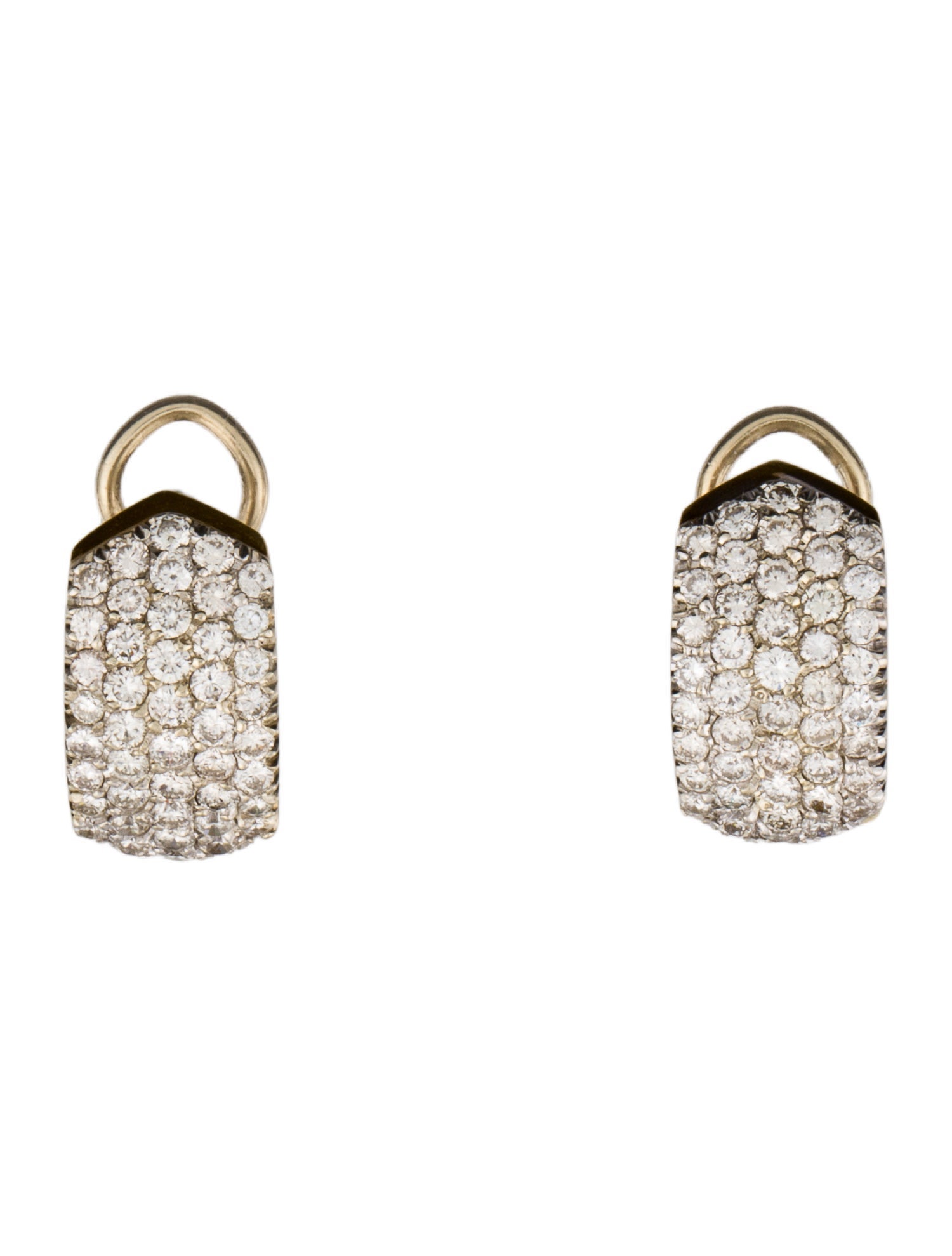 Earrings 18K 2.64ctw Diamond Earclips