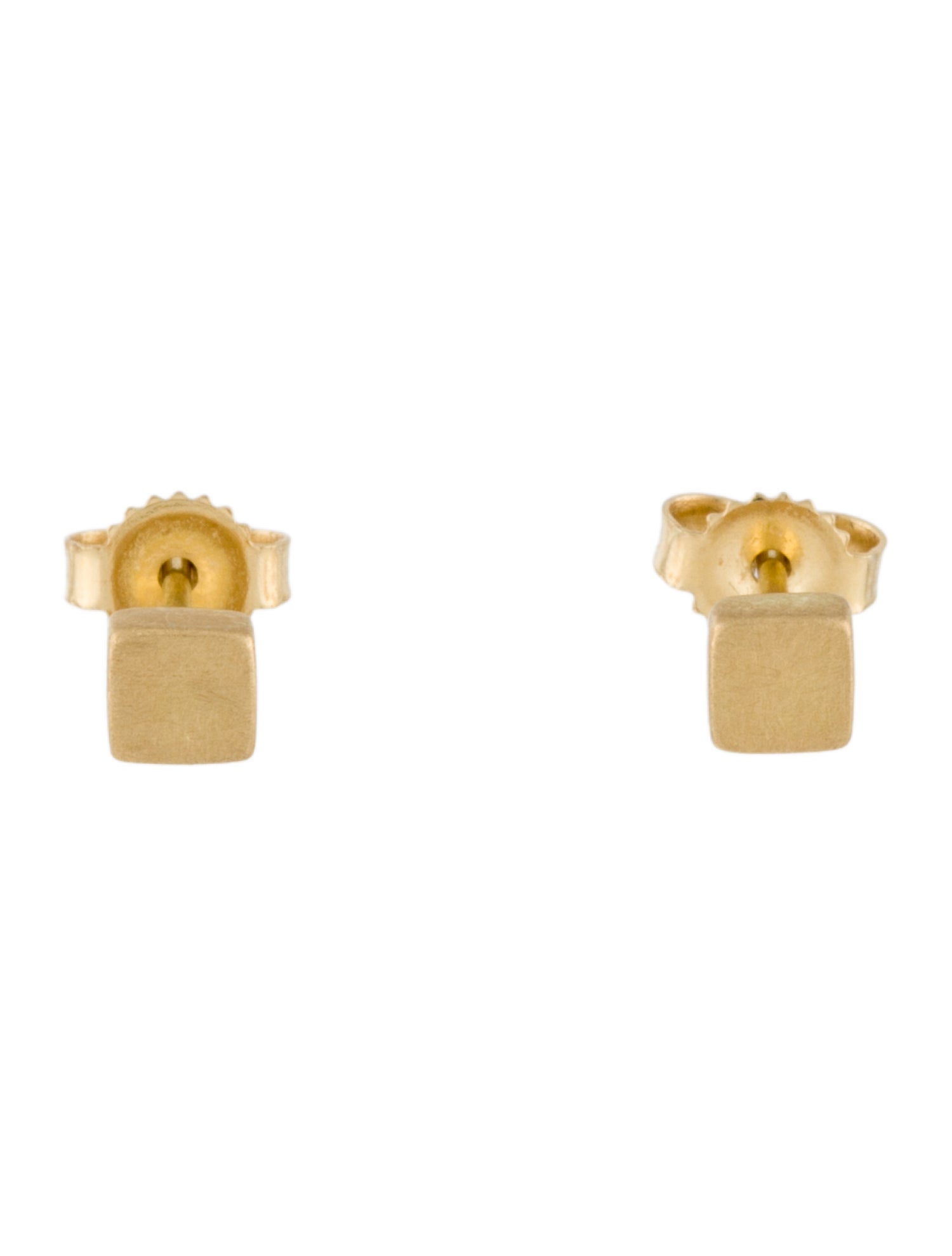 Earrings 18K Square Stud Earrings