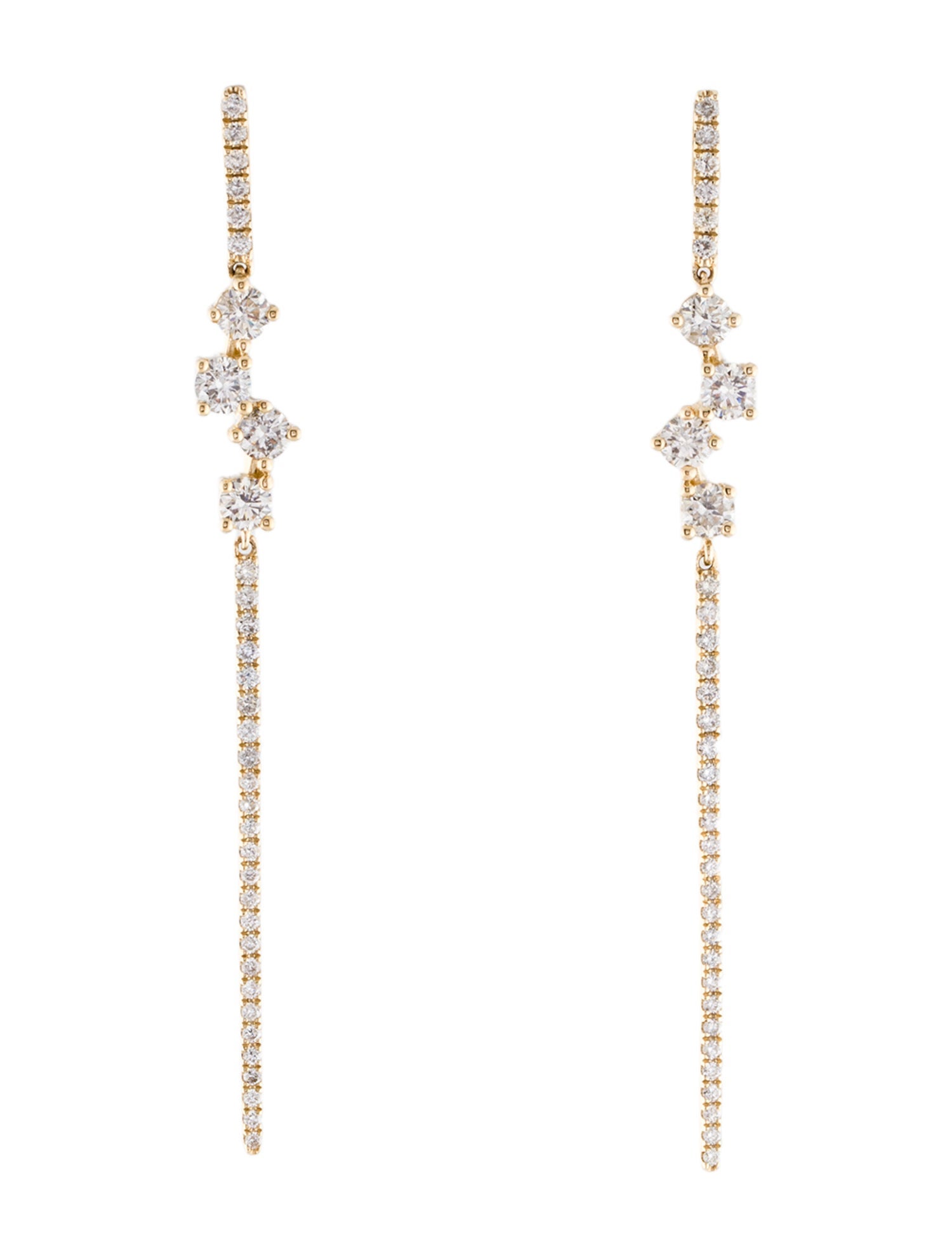 Earrings 14K 1.25ctw Diamond Drop Earrings