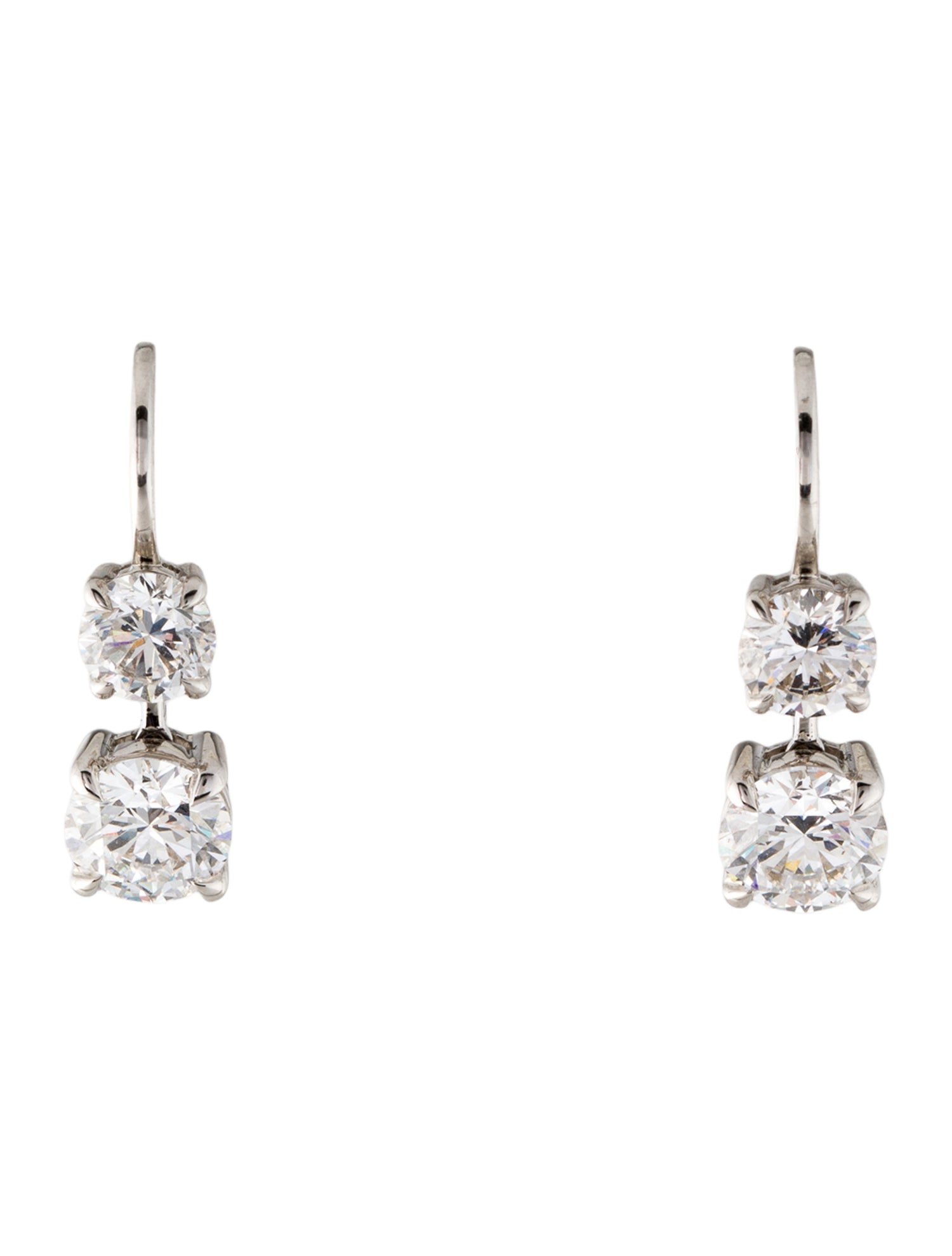 Earrings 14K 3.17ctw Lab-Grown Diamond Drop Earrings