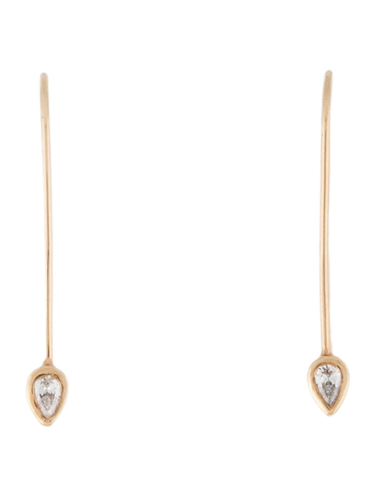 Monica Vinader Diamond Nura Double Teardrop Cocktail