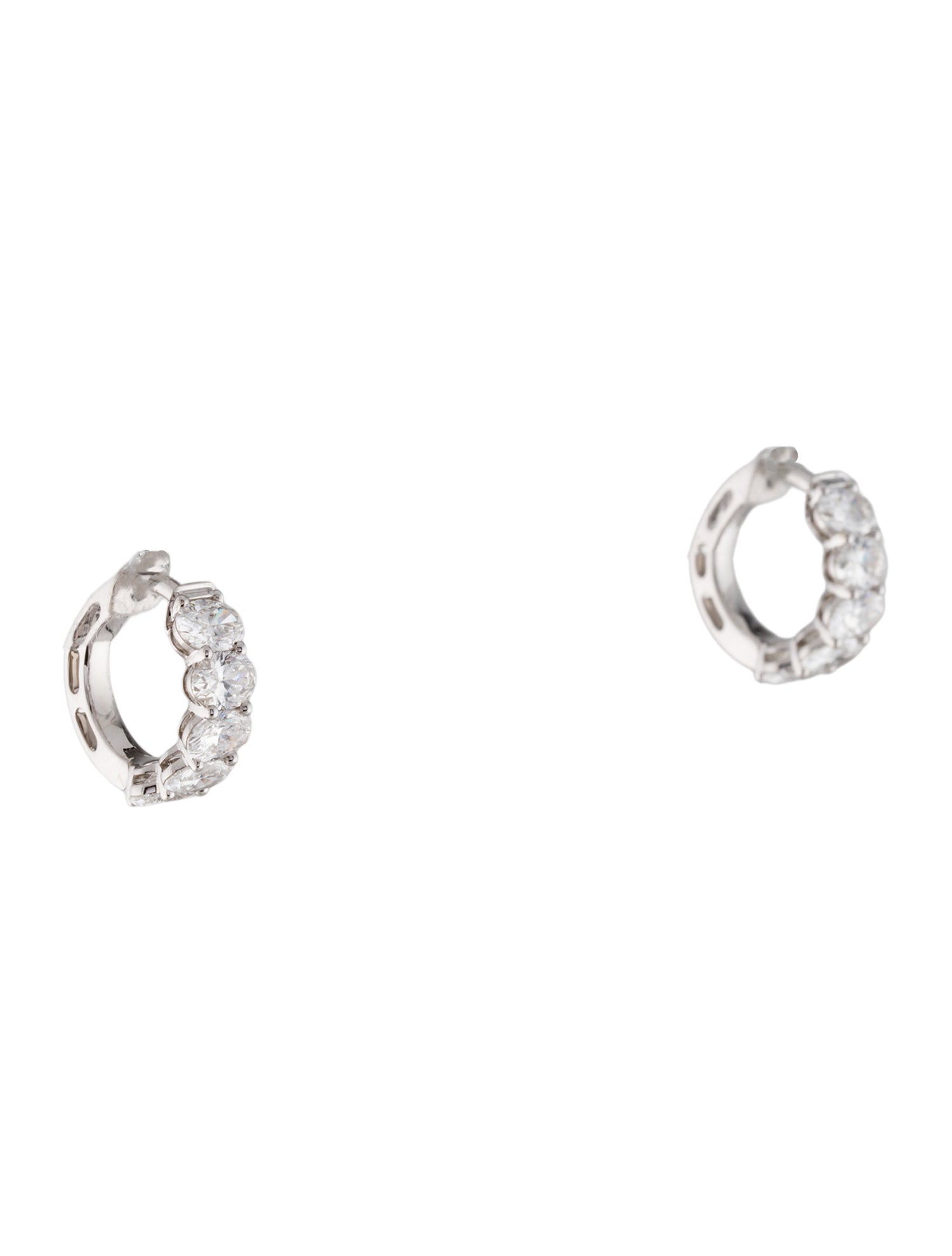 Earrings 14K 2.13ctw Lab-Grown Diamond Huggie Hoop