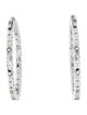 Earrings 14K 5.16ctw Lab-Grown Diamond Inside-Out Hoop Earrings