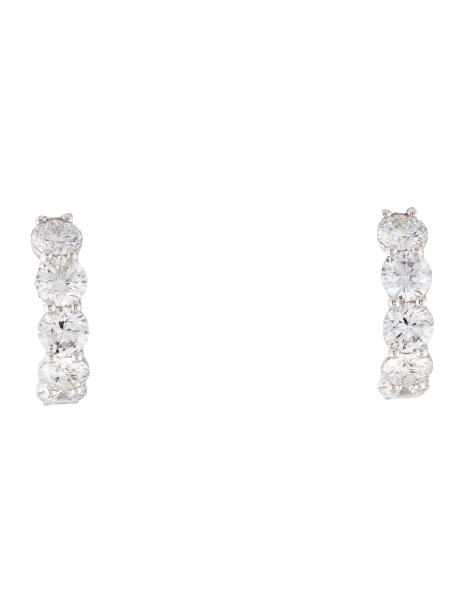 Earrings 14K 1.97ctw Lab-Grown Diamond Huggie Earrings