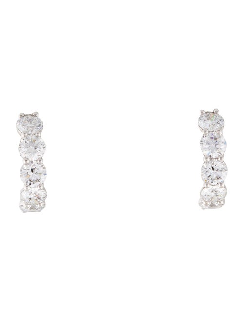 Earrings 14K 1.97ctw Lab-Grown Diamond Huggie Earrings