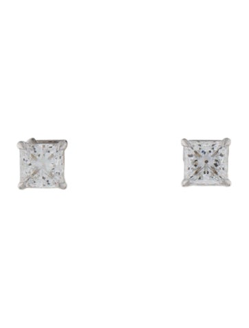 Earrings Stud 1.57ctw Lab-Grown Diamond Solitaire