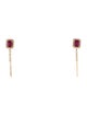 Earrings 14K 1.52ctw Ruby & Diamond Drop Earrings