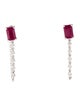 Earrings 14K 1.35ctw Ruby & Diamond Drop Earrings