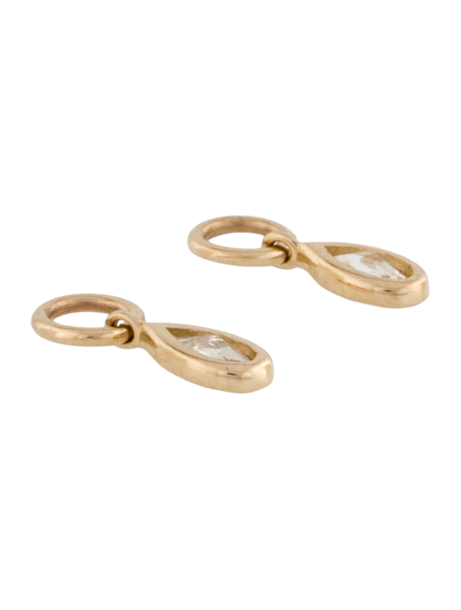 Earrings 14K Diamond Drop Earring Enhancers