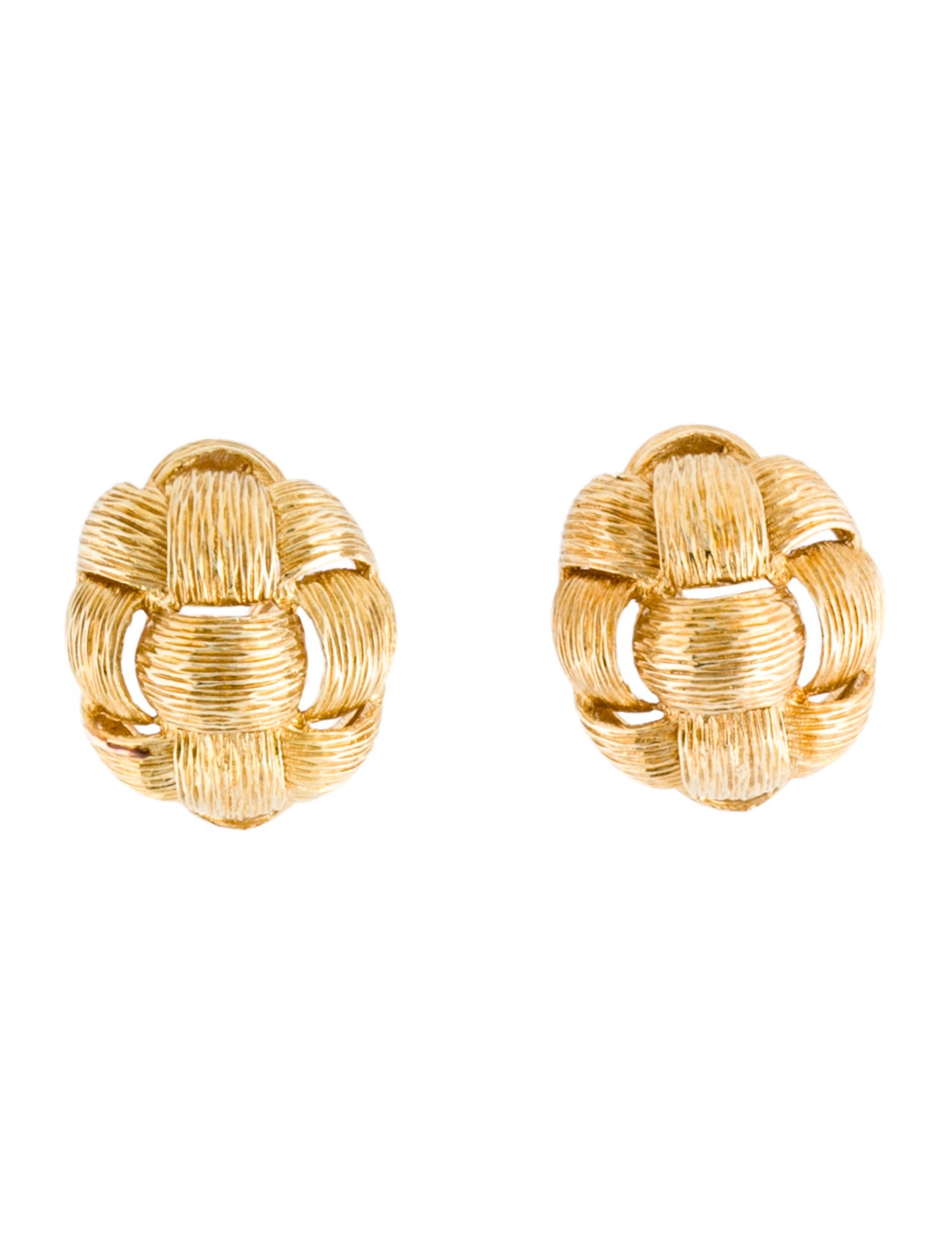 Earrings 14K Textured Earring