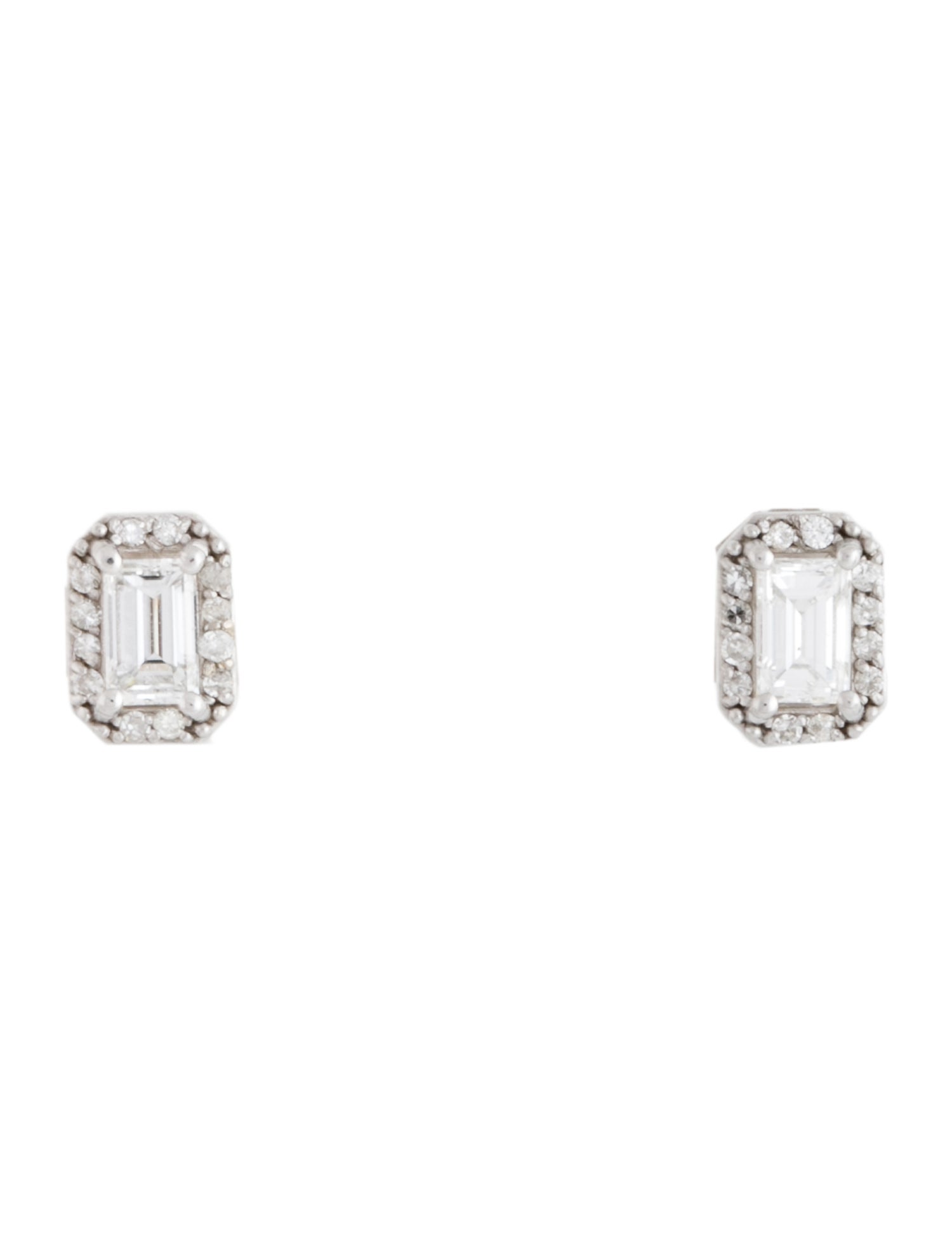 Earrings 14K Diamond Halo Studs