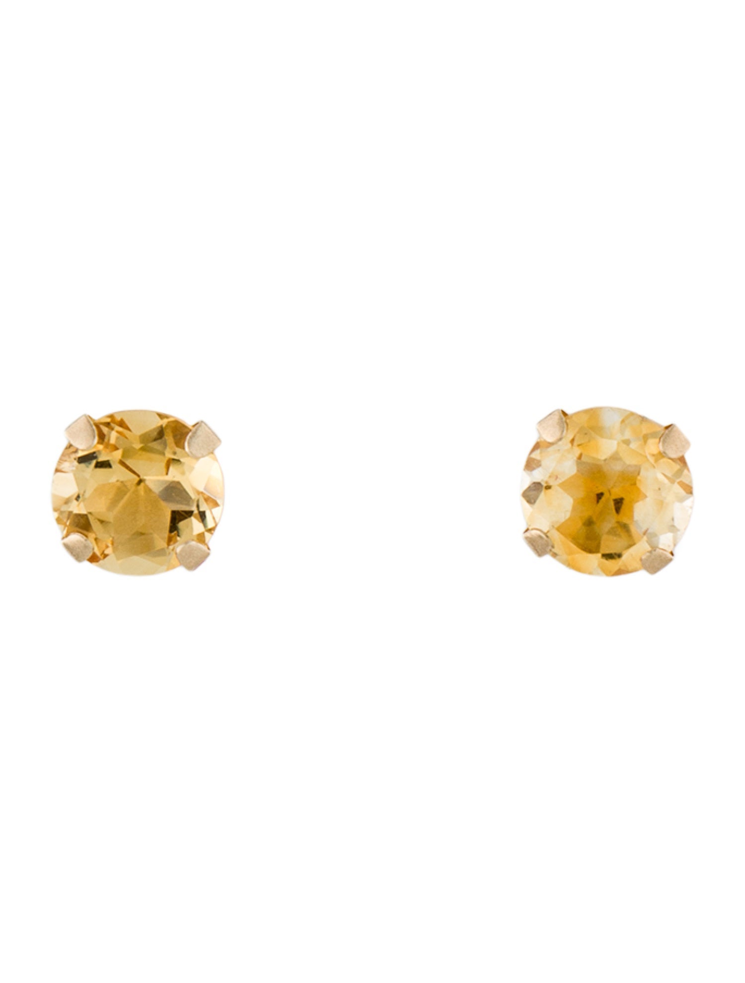Earrings 14K Citrine Stud Earrings