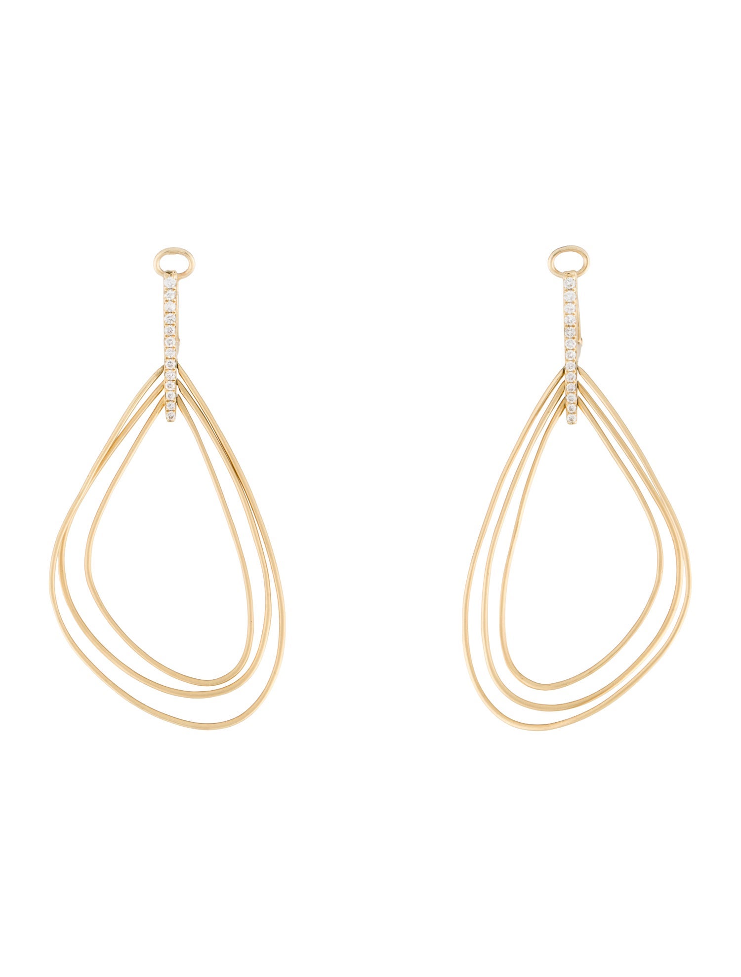 Earrings 14K Diamond Drop Earrings