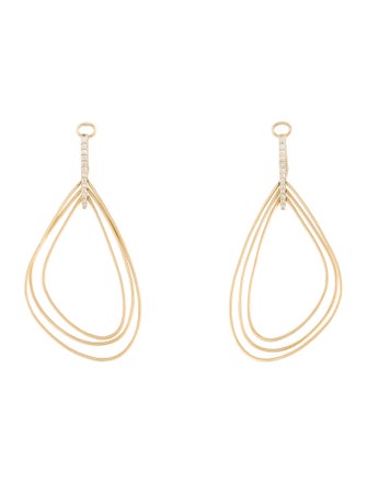Earrings 14K Diamond Drop Earrings