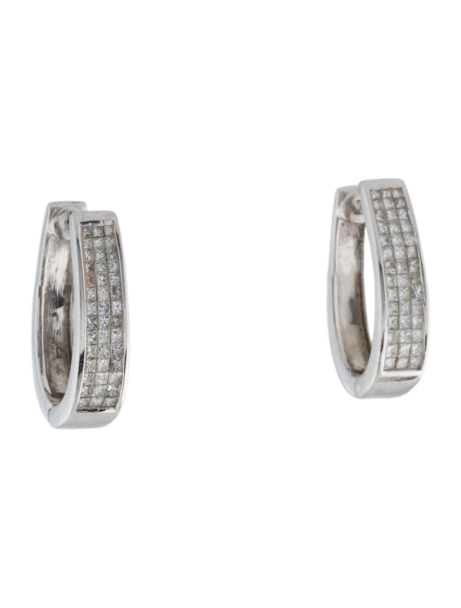 Earrings 14K Diamond Hoop Earrings