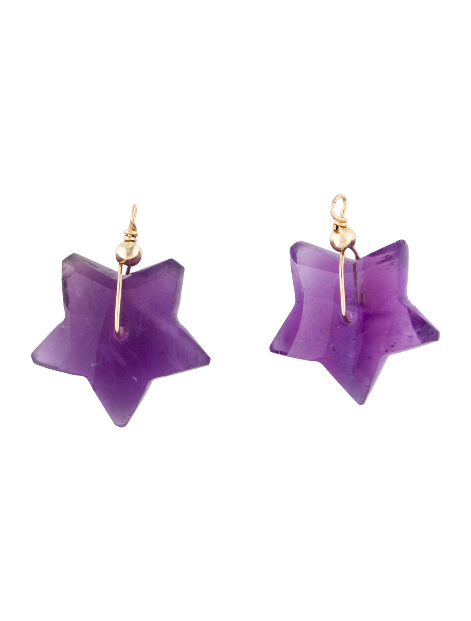Earrings 14K Amethyst Star Earring Enhancers