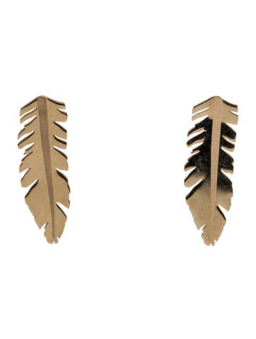 Earrings Drop 14K Feather Ear Climber