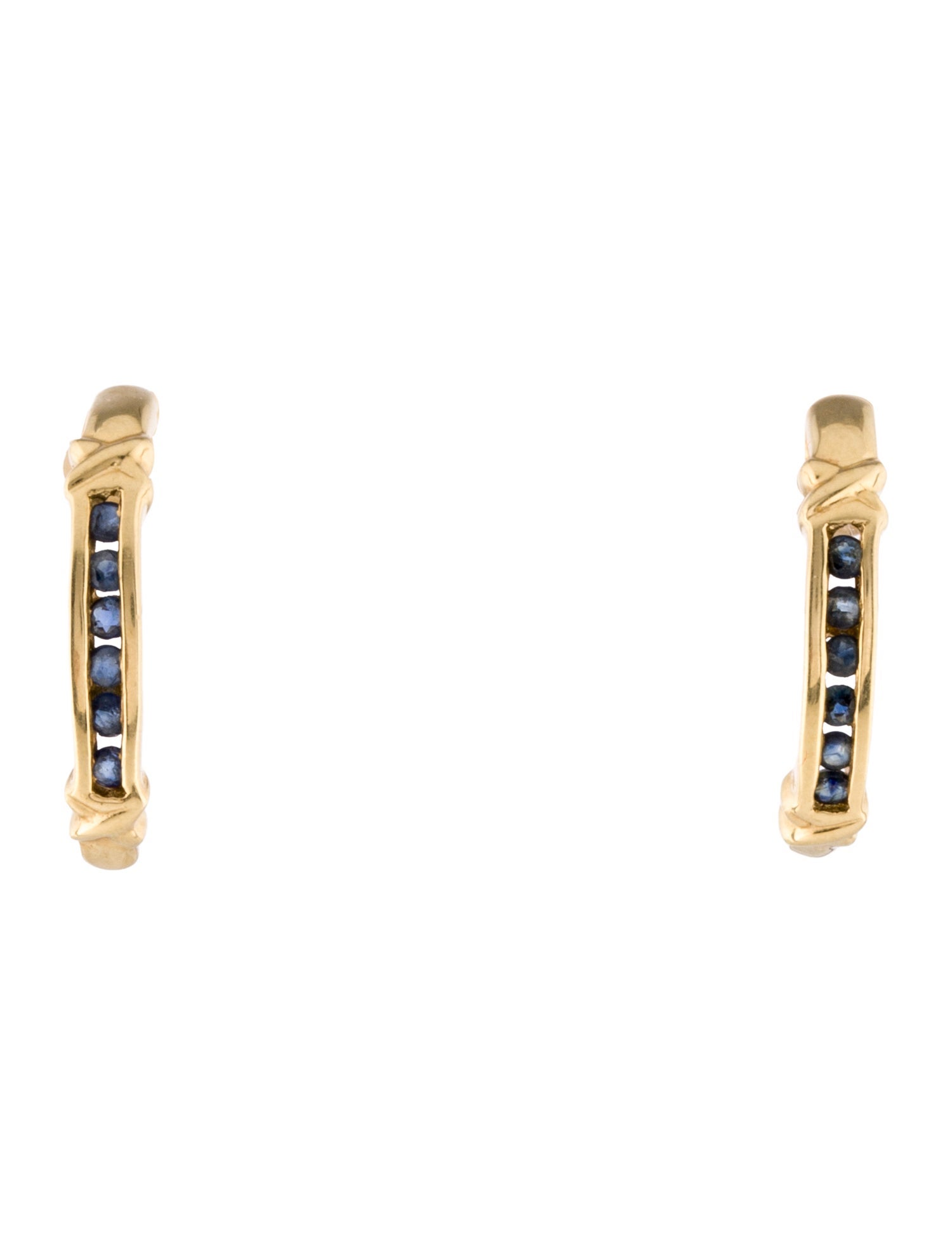 Earrings 14K Sapphire Drop Earrings