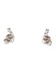 Earrings 14K Diamond Bar Studs