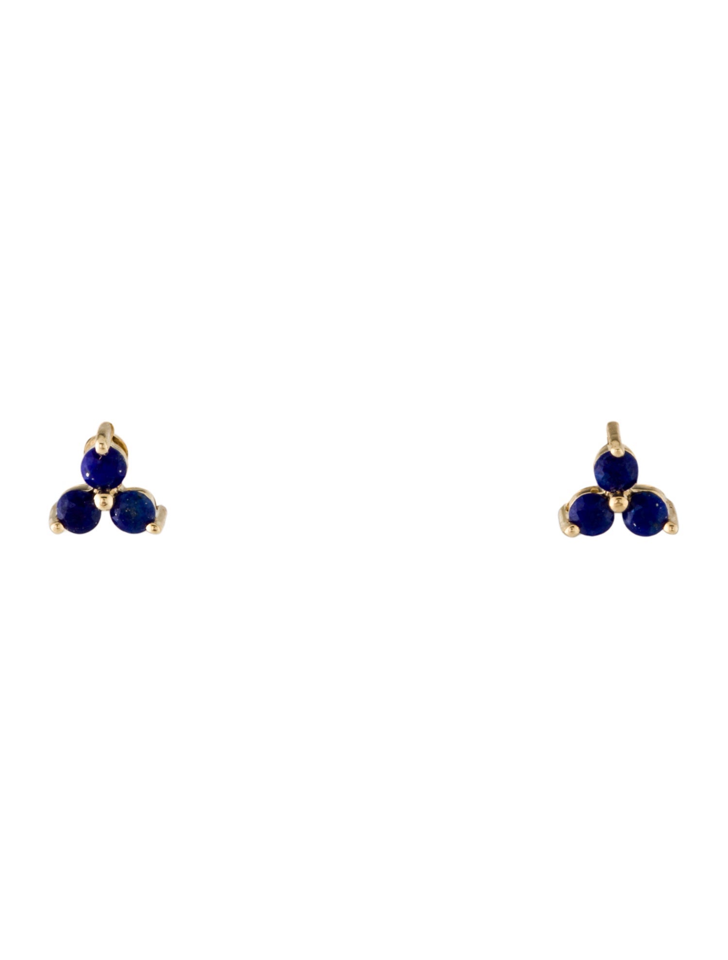 Earrings 18K Lapis Lazuli Stud Earrings