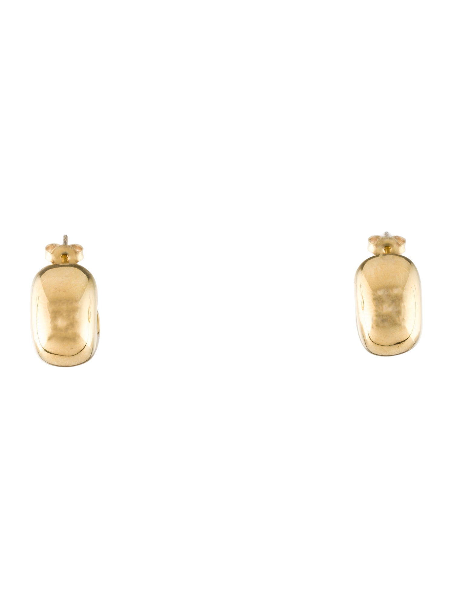 Y PROJECT 'Y maxi’ hoop earrings Y/project Maxi Y Pearl Hoops - Silver/Sapphire | Garmentory