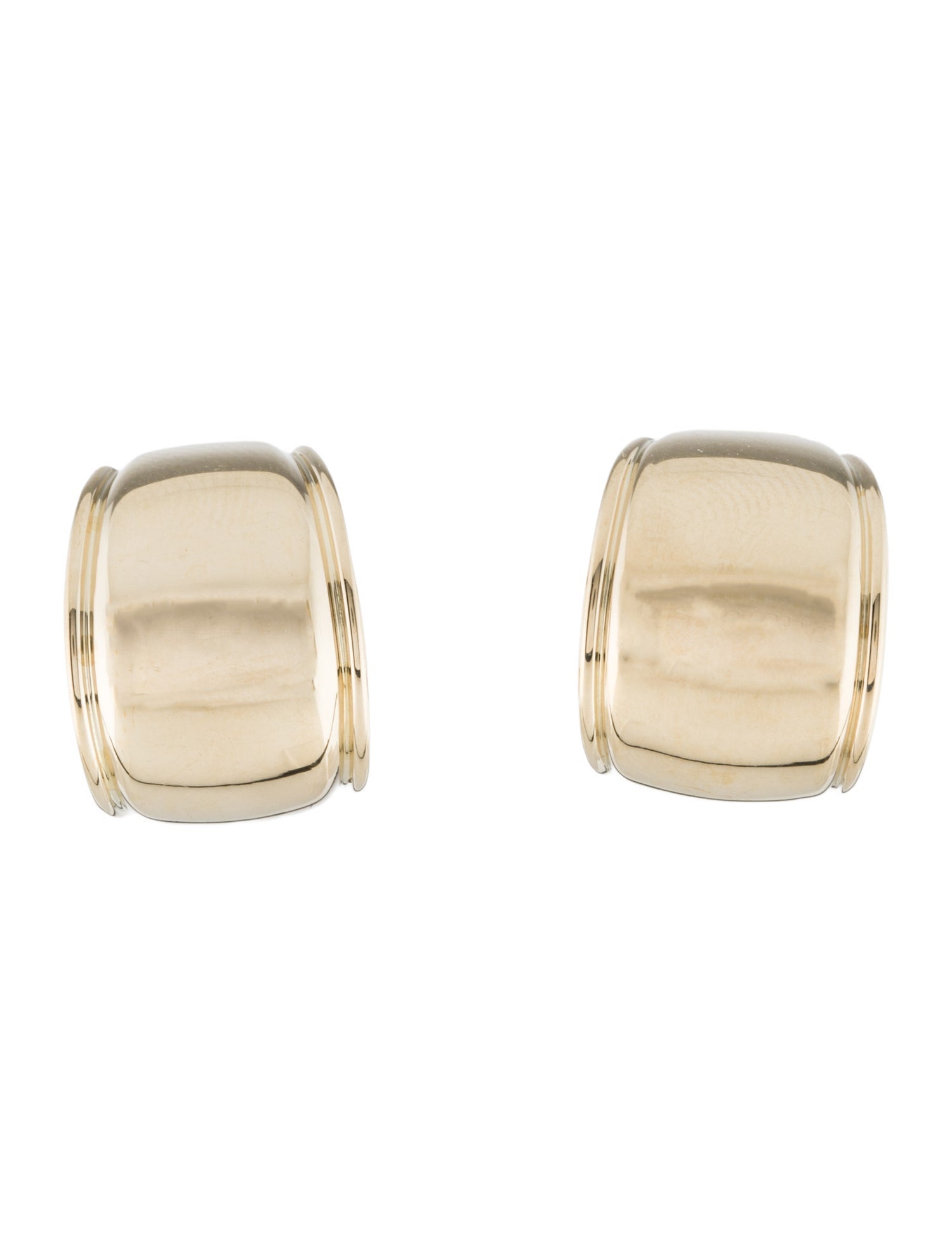 Earrings 14K Wide Earclips