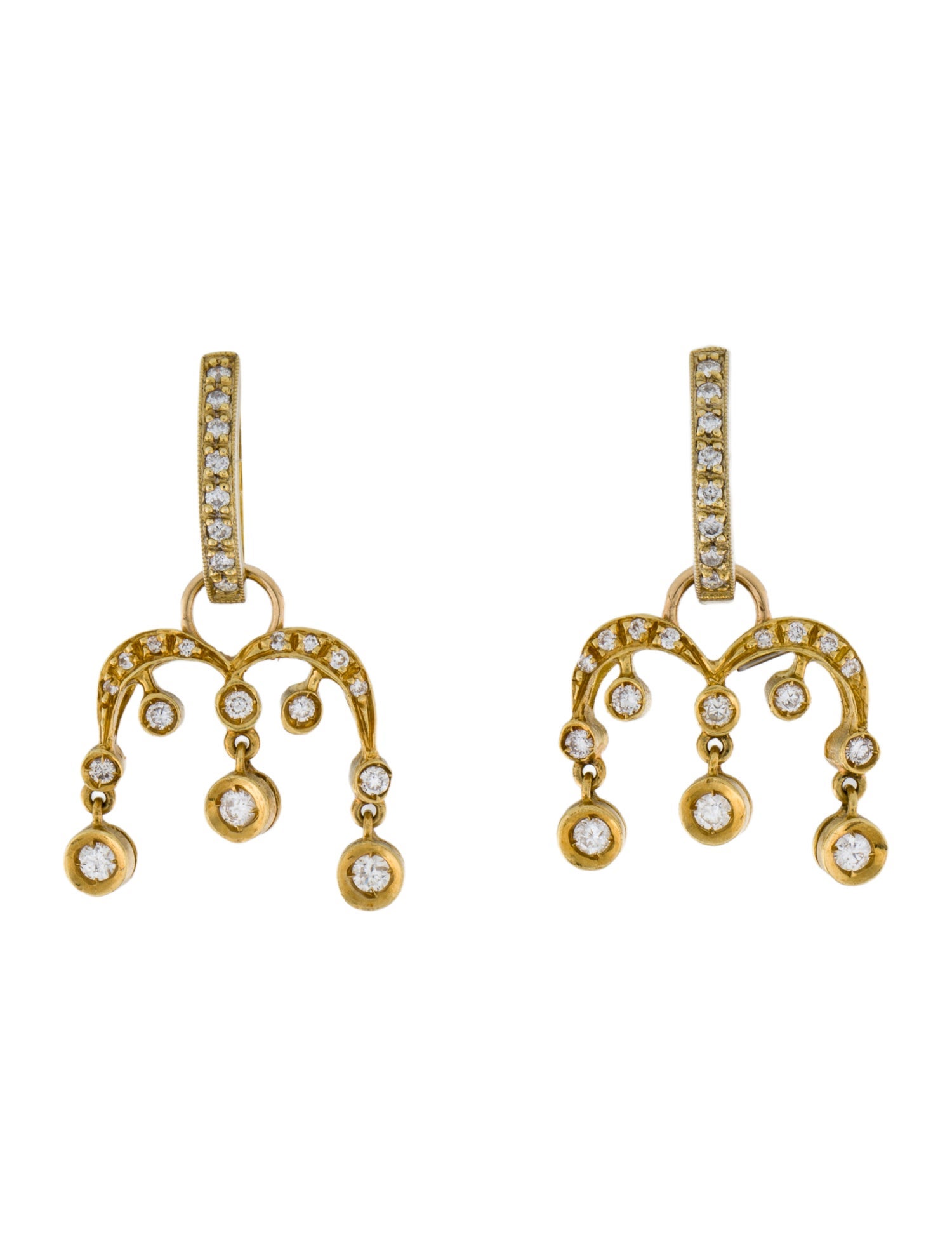 Earrings 18K Diamond Drop