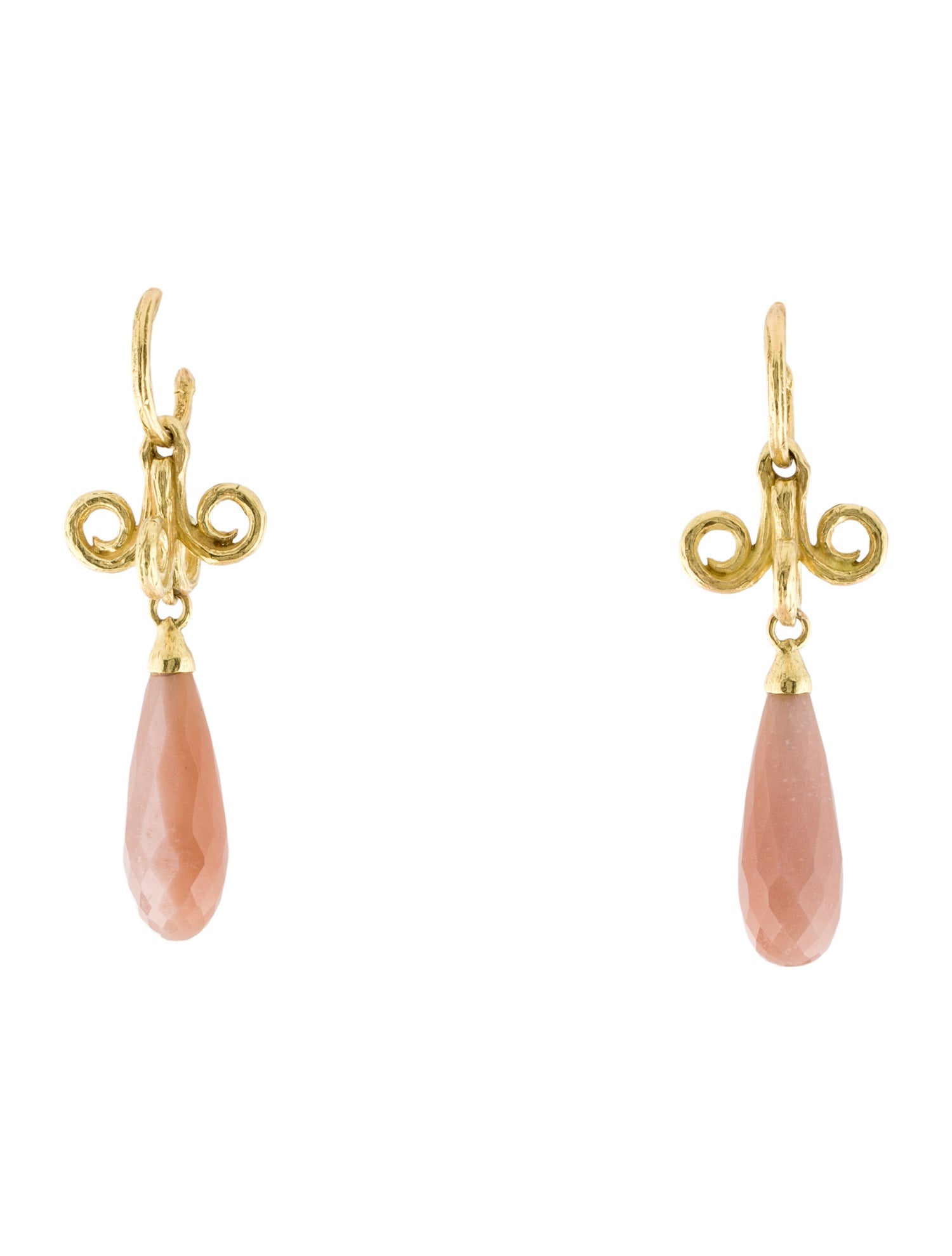 Earrings 18K Feldspar Teardrop