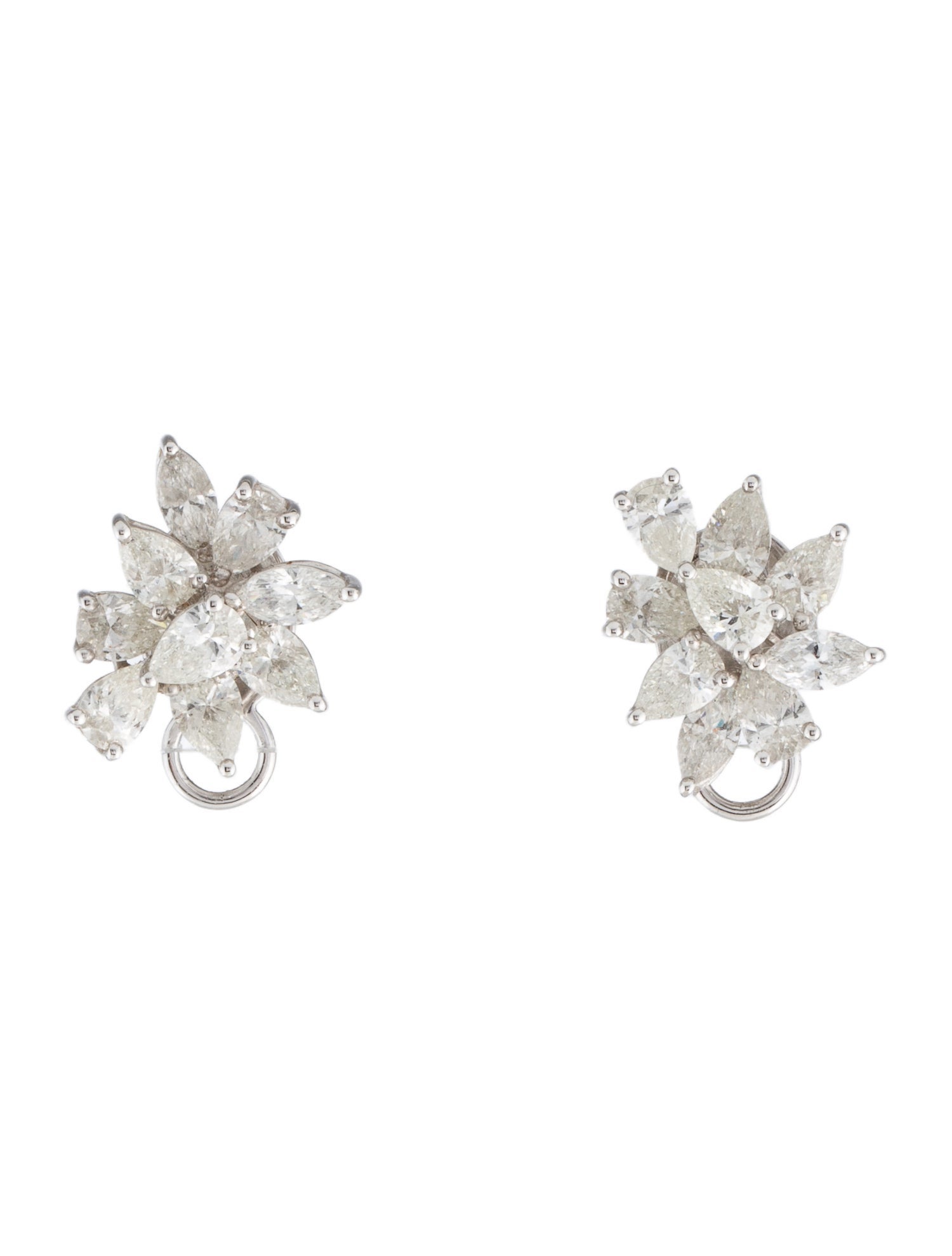 Earrings 18K 3.62ctw Diamond Stud