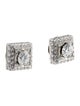 Earrings 14K 4.79ctw Diamond Square Jacket Stud