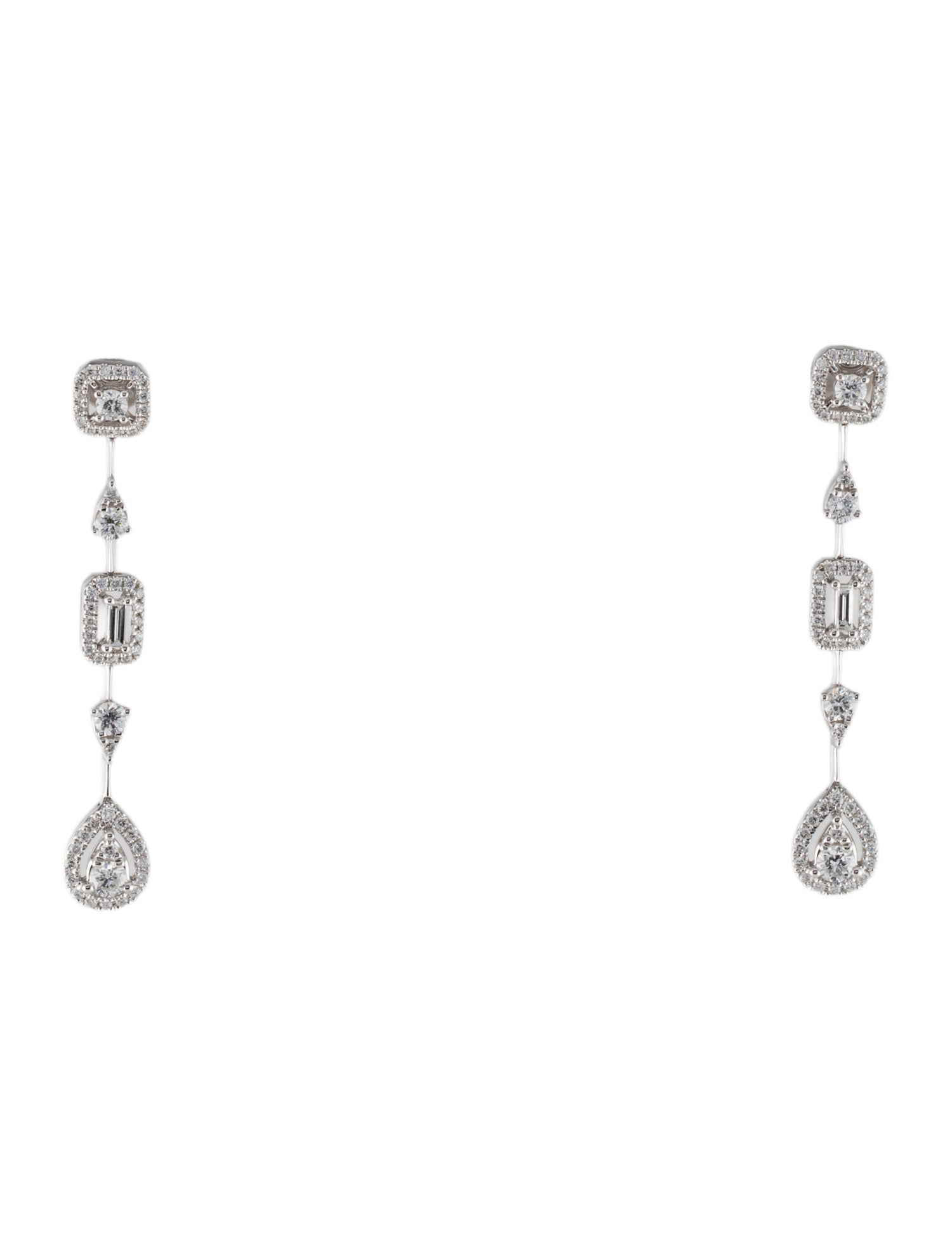 Earrings 14K Diamond Drop Earrings