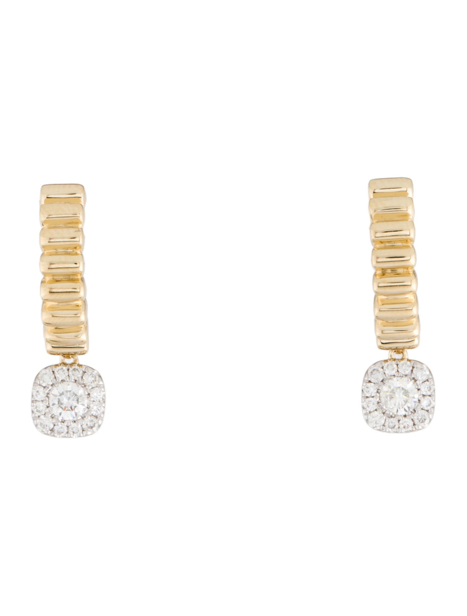 Earrings 14K Diamond Drop Earrings