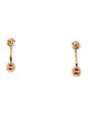 Earrings 14K Ruby & Diamond Drop Earrings